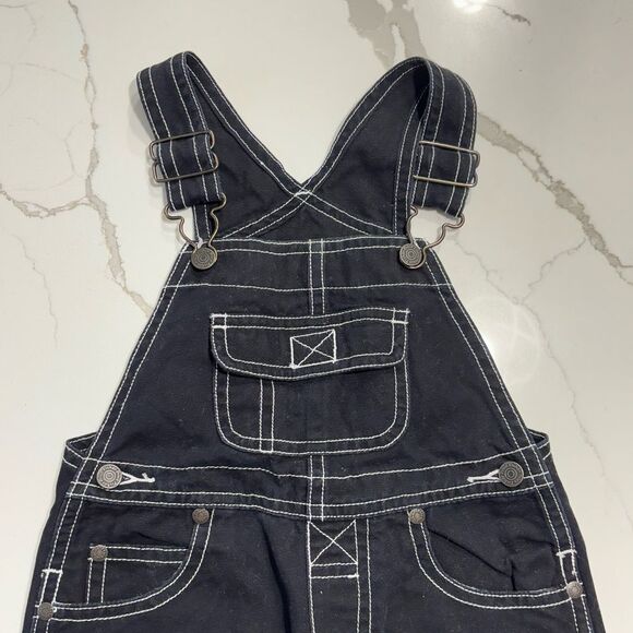 Fisher Price | Boys Black Overalls 18M with snaps - Picture 3 of 10